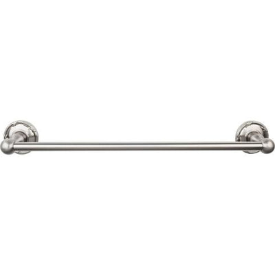 Top Knobs Edwardian Bath Towel Bar Single - Ribbon Backplate