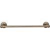 Top Knobs Edwardian Bath Towel Bar Single - Beaded Backplate
