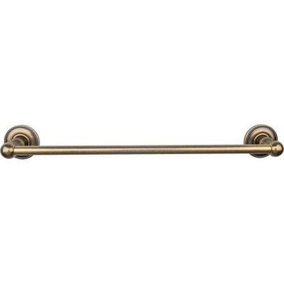 Top Knobs Edwardian Bath Towel Bar Single - Beaded Backplate