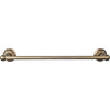 Top Knobs Edwardian Bath Towel Bar Single - Hex Backplate