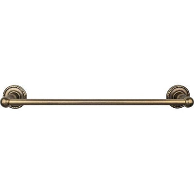 Top Knobs Edwardian Bath Towel Bar Single - Rope Backplate