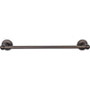 Top Knobs Edwardian Bath Towel Bar Single - Beaded Backplate