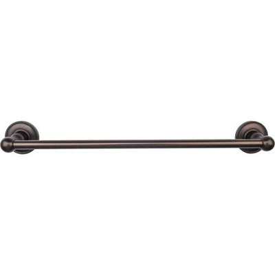 Top Knobs Edwardian Bath Towel Bar Single - Beaded Backplate