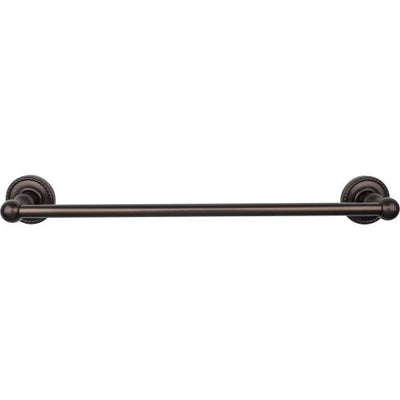 Top Knobs Edwardian Bath Towel Bar Single - Rope Backplate