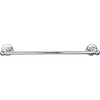 Top Knobs Edwardian Bath Towel Bar Single - Beaded Backplate