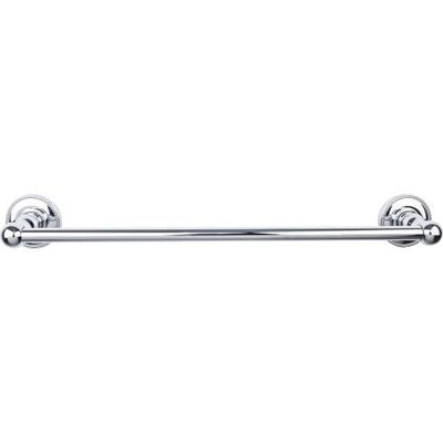 Top Knobs Edwardian Bath Towel Bar Single - Beaded Backplate