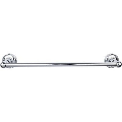 Top Knobs Edwardian Bath Towel Bar Single - Ribbon Backplate