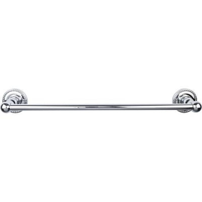 Top Knobs Edwardian Bath Towel Bar Single - Rope Backplate