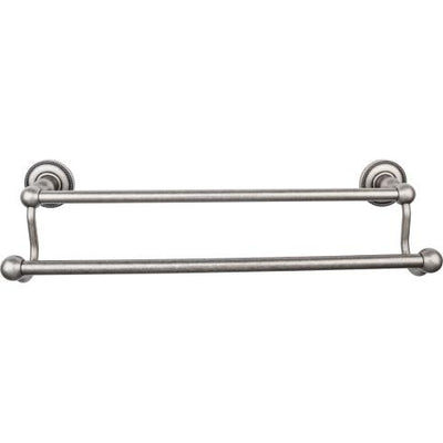 Top Knobs Edwardian Bath Towel Bar Double - Beaded Backplate