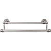 Top Knobs Edwardian Bath Towel Bar Double - Hex Backplate