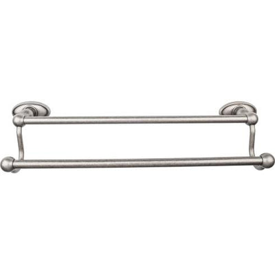 Top Knobs Edwardian Bath Towel Bar Double - Oval Backplate