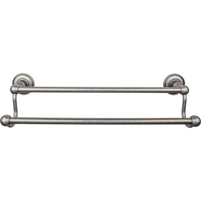 Top Knobs Edwardian Bath Towel Bar Double - Plain Backplate