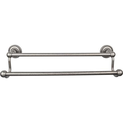 Top Knobs Edwardian Bath Towel Bar Double - Rope Backplate