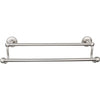 Top Knobs Edwardian Bath Towel Bar Double - Beaded Backplate