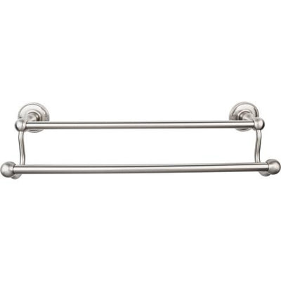 Top Knobs Edwardian Bath Towel Bar Double - Beaded Backplate