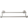 Top Knobs Edwardian Bath Towel Bar Double - Hex Backplate