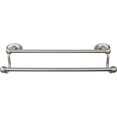 Top Knobs Edwardian Bath Towel Bar Double - Oval Backplate