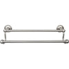 Top Knobs Edwardian Bath Towel Bar Double - Ribbon Backplate