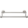 Top Knobs Edwardian Bath Towel Bar Double - Rope Backplate