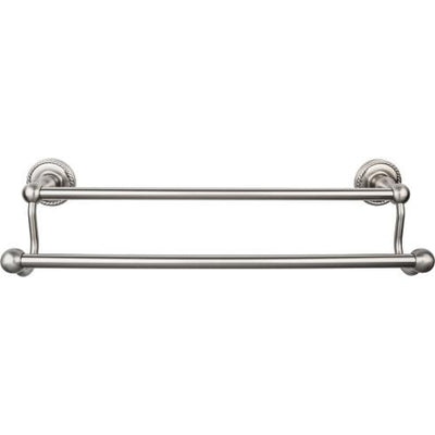 Top Knobs Edwardian Bath Towel Bar Double - Rope Backplate