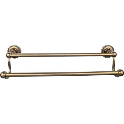 Top Knobs Edwardian Bath Towel Bar Double - Beaded Backplate