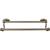 Top Knobs Edwardian Bath Towel Bar Double - Oval Backplate