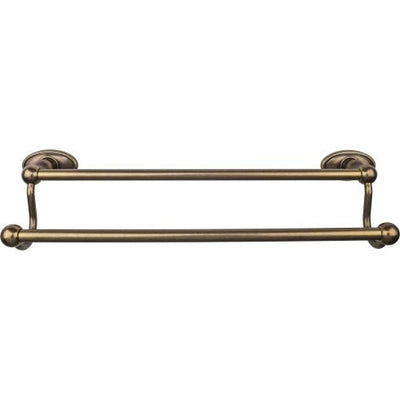 Top Knobs Edwardian Bath Towel Bar Double - Oval Backplate