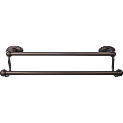 Top Knobs Edwardian Bath Towel Bar Double - Oval Backplate