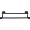 Top Knobs Edwardian Bath Towel Bar Double - Plain Backplate