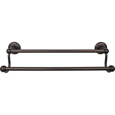 Top Knobs Edwardian Bath Towel Bar Double - Plain Backplate