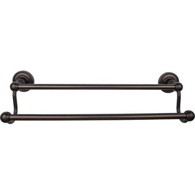 Top Knobs Edwardian Bath Towel Bar Double - Rope Backplate