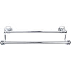 Top Knobs Edwardian Bath Towel Bar Double - Beaded Backplate