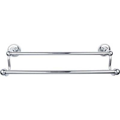 Top Knobs Edwardian Bath Towel Bar Double - Beaded Backplate