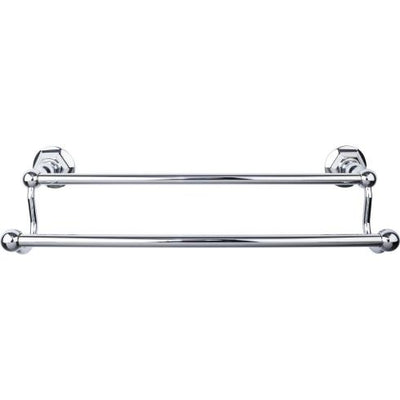 Top Knobs Edwardian Bath Towel Bar Double - Hex Backplate