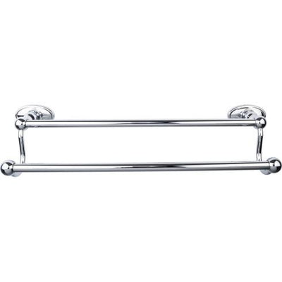 Top Knobs Edwardian Bath Towel Bar Double - Oval Backplate