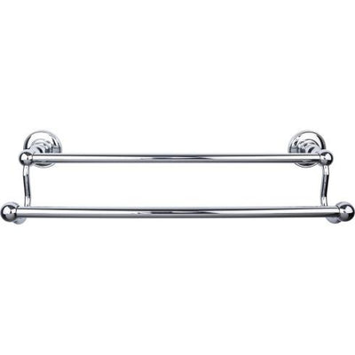 Top Knobs Edwardian Bath Towel Bar Double - Plain Backplate