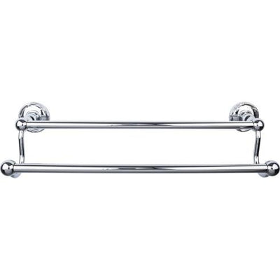 Top Knobs Edwardian Bath Towel Bar Double - Ribbon Backplate