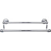 Top Knobs Edwardian Bath Towel Bar Double - Rope Backplate