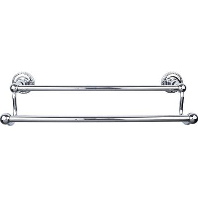 Top Knobs Edwardian Bath Towel Bar Double - Rope Backplate