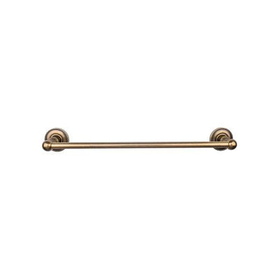 Top Knobs Edwardian Bath Towel Bar Single - Beaded Backplate