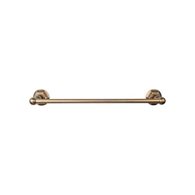 Top Knobs Edwardian Bath Towel Bar Single - Hex Backplate
