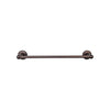 Top Knobs Edwardian Bath Towel Bar Single - Beaded Backplate
