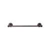 Top Knobs Edwardian Bath Towel Bar Single - Hex Backplate