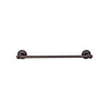 Top Knobs Edwardian Bath Towel Bar Single - Ribbon Backplate