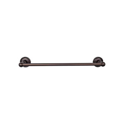 Top Knobs Edwardian Bath Towel Bar Single - Ribbon Backplate