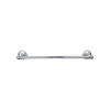 Top Knobs Edwardian Bath Towel Bar Single - Ribbon Backplate