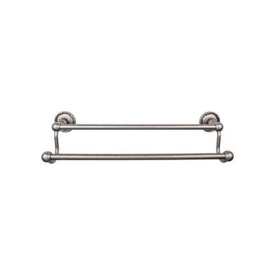 Top Knobs Edwardian Bath Towel Bar Double - Ribbon Backplate