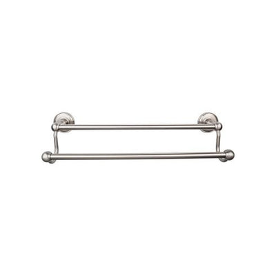 Top Knobs Edwardian Bath Towel Bar Double - Plain Backplate