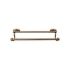 Top Knobs Edwardian Bath Towel Bar Double - Oval Backplate