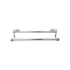 Top Knobs Edwardian Bath Towel Bar Double - Oval Backplate